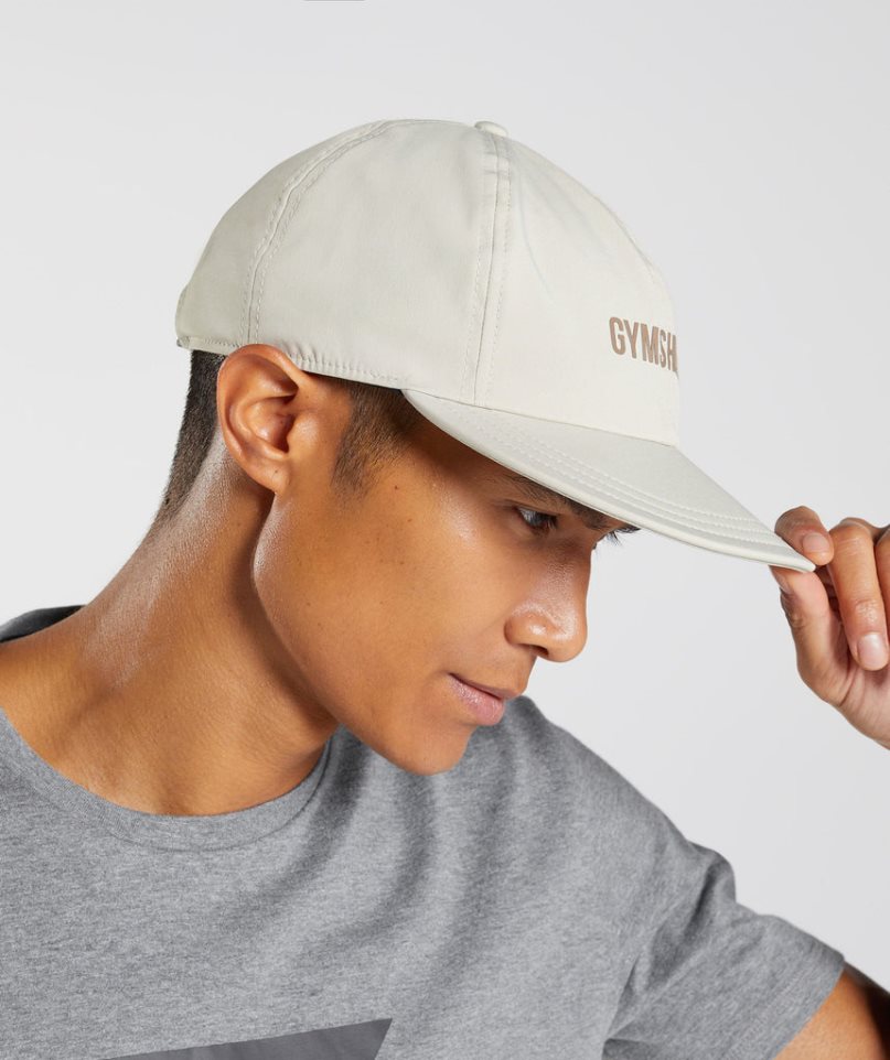 Gymshark Flat Peak Caps Cream | NZ 5CJFSL